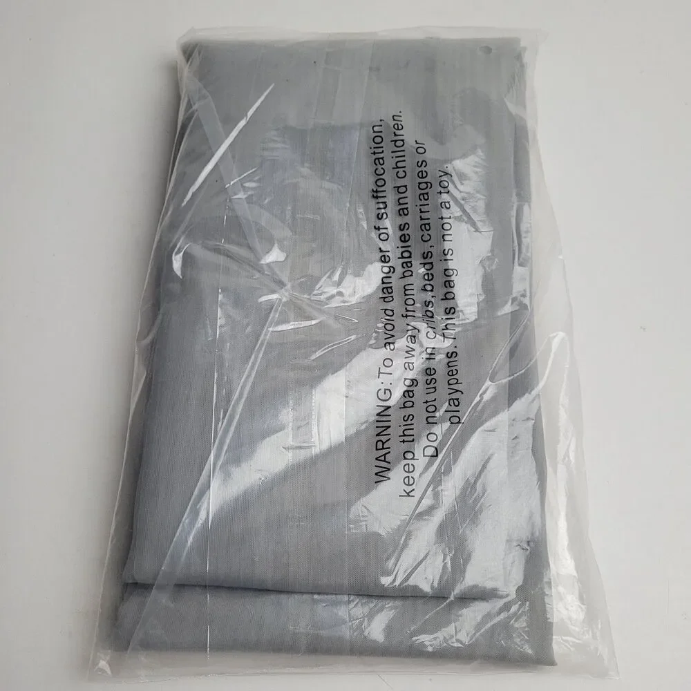 No. 918 Juliette Voile Sheer Rod Pocket SINGLE Curtain Panel 59x84'' Silver #BT1